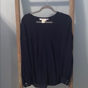 Navy blouse